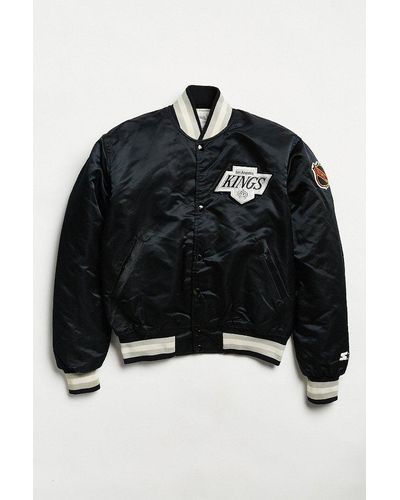 Urban Outfitters Vintage Starter Los Angeles Kings Varsity Jacket - Black