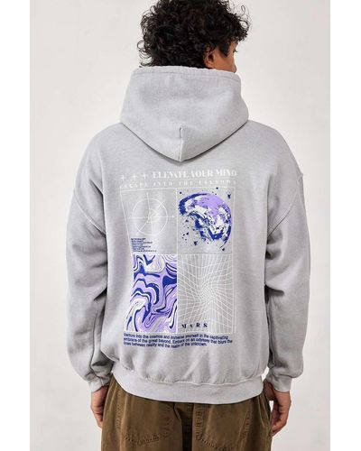 Urban Outfitters Uo Grey Escape Reality Hoodie