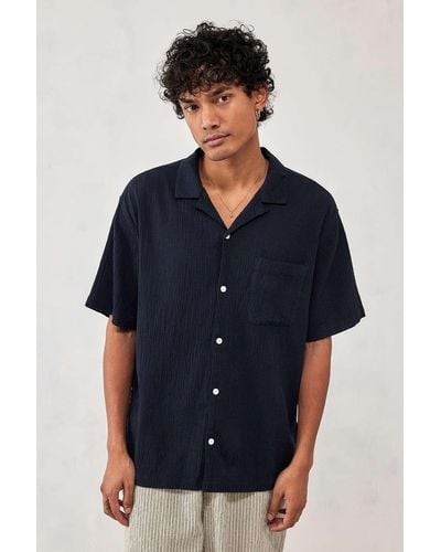 Urban Outfitters Uo Black Crinkle Shirt