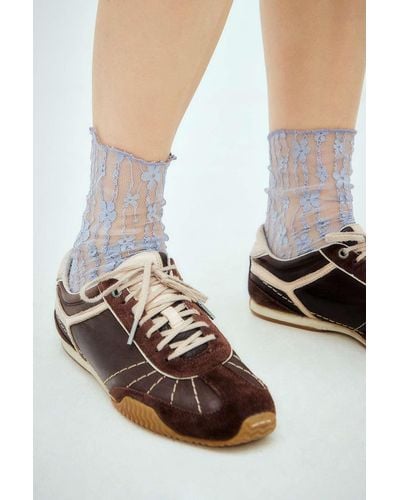 Out From Under Lace Slouch Socks - White