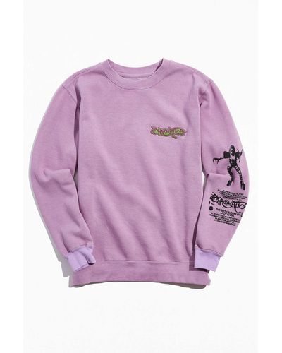 Urban Outfitters Lady Gaga Uo Exclusive Chromatica Crew Neck Sweatshirt - Purple