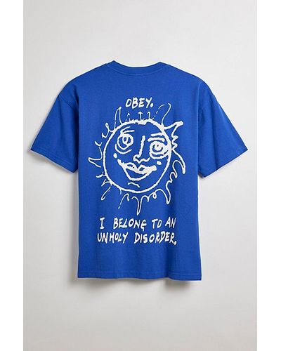 Obey Disorder Tee - Blue