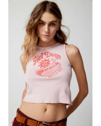 Urban Outfitters Fresh & Tasty Tank Top - Pink