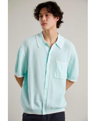 Standard Cloth Refine Button-up Polo Sweater - Multicolour