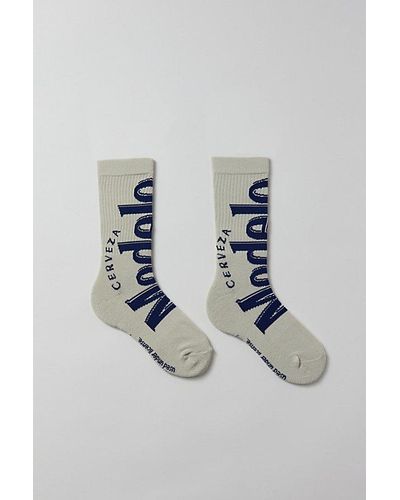 Urban Outfitters Modelo Crew Sock - Blue