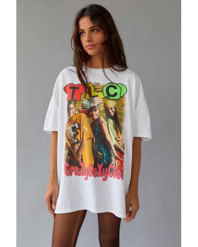 Urban Outfitters Tlc Crazysexycool T-shirt Dress - White