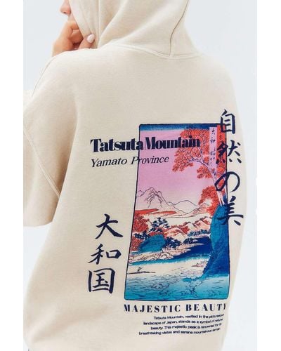 Urban Outfitters Uo Tatsuta Mountain Hoodie - White