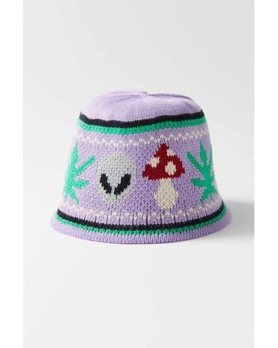 Urban Outfitters Mimi Knit Bucket Hat - Multicolor