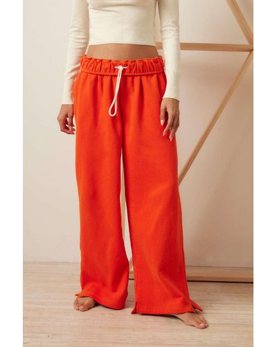 Out From Under Hoxton Sweatpant In Orange,at Urban Outfitters - Red