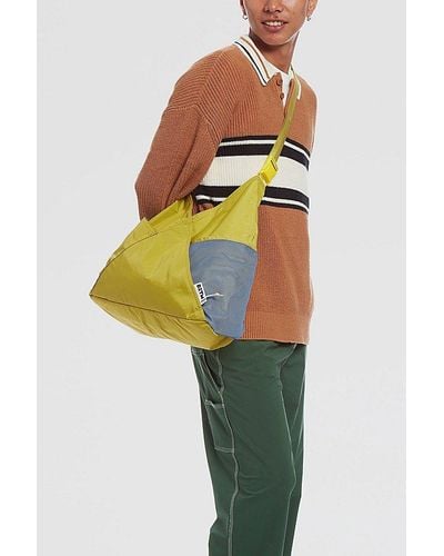 BABOON TO THE MOON Triangle Tote Bag - Yellow