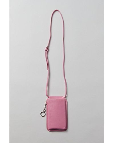 Urban Outfitters Uo Kara Vertical Lanyard Pouch - Pink