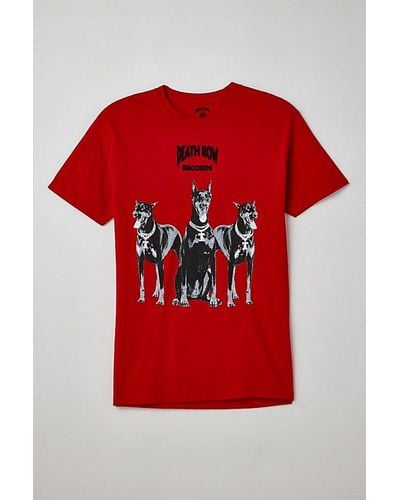 Urban Outfitters Death Row Records Classic Doberman Tee - Red