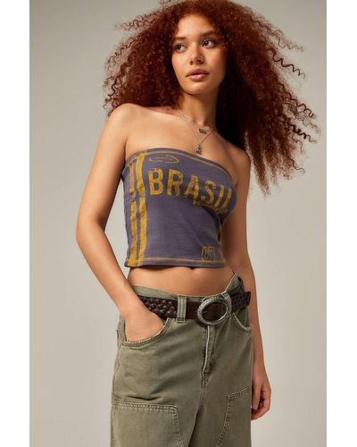 Urban Outfitters Uo Brasil Bandeau Top - Brown