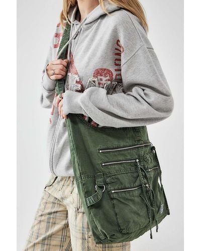 Urban Outfitters Uo Utility Slouchy Crossbody Bag - Green