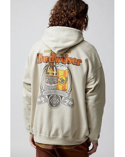 Urban Outfitters Budweiser Classic Hoodie Sweatshirt - Gray