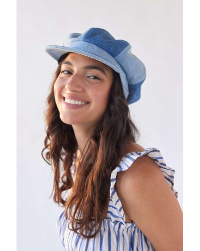 Urban Outfitters Chloe Denim Cabbie Hat - Blue