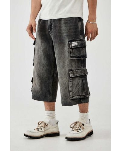 BDG Multi Pocket Cargo Shorts - Black
