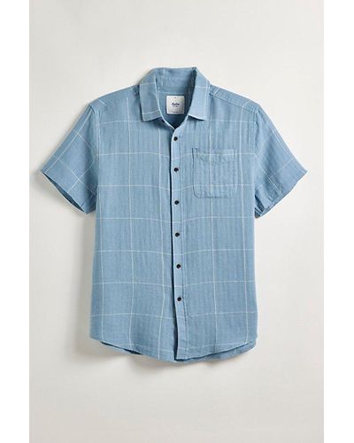 Katin Monty Short Sleeve Shirt Top - Blue