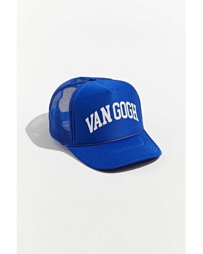 Urban Outfitters Van Gogh Trucker Hat - Blue