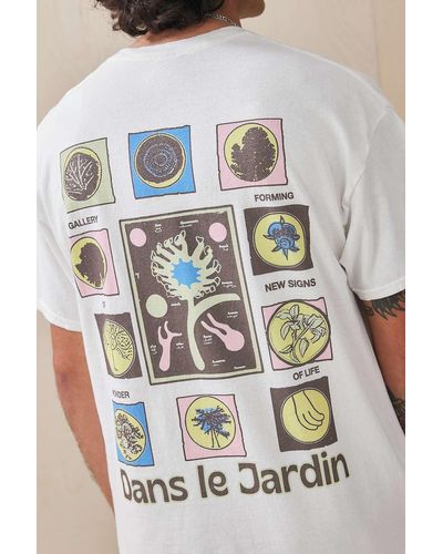 Urban Outfitters Uo White Dans Le Jardin T-shirt