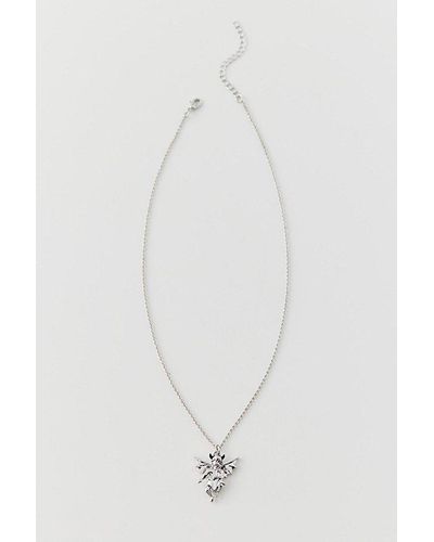 Urban Outfitters Devil Charm Necklace - White
