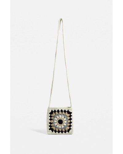 Urban Outfitters Uo Granny Square Pouch Crossbody - Blue