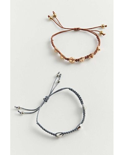 Urban Outfitters Icon Bracelet Set - Brown