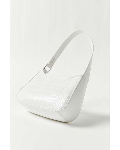 Urban Outfitters Uo Kez Modern Baguette Handbag - White