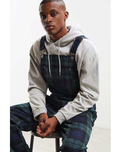 Urban Outfitters Uo Blackwatch Overall - Blue
