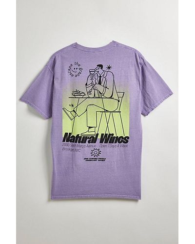 Urban Outfitters Natural Wine Tee - Purple