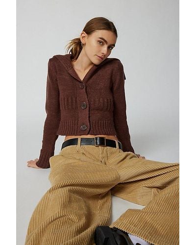 Urban Outfitters Uo Kennedy Cardigan - Brown