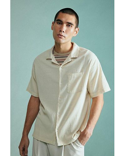 Standard Cloth Liam Crinkle Shirt Top - Green