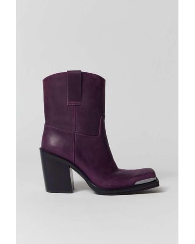 Jeffrey Campbell Mysteria Cowboy Boot In Purple,at Urban Outfitters