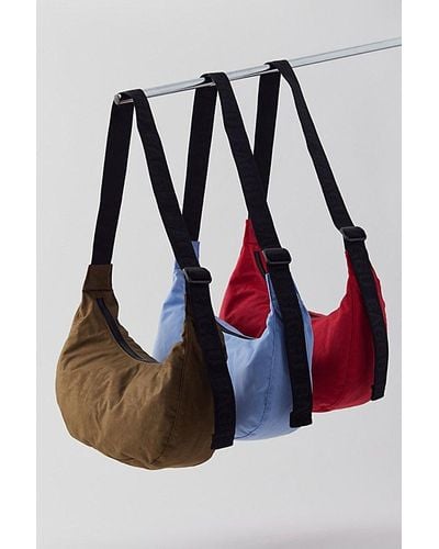 BAGGU Medium Nylon Crescent Bag - Black