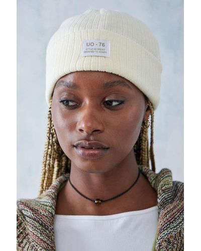 Urban Outfitters Uo Recycled Knit Beanie - Brown