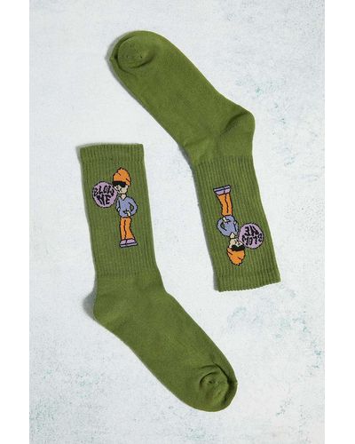 Urban Outfitters Uo Blow Me Socks - Green
