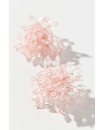 Urban Outfitters Zoe Statement Beaded Post Earring - Pink