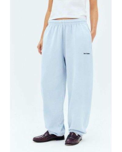 iets frans... Ice Blue Cuffed Joggers