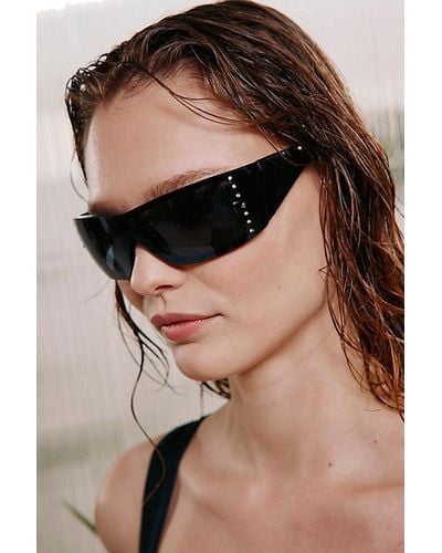 Urban Outfitters Kendra Shield Sunglasses - Black