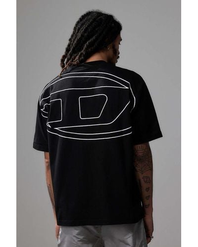 DIESEL Black T-Boggy-Megoval T-shirt