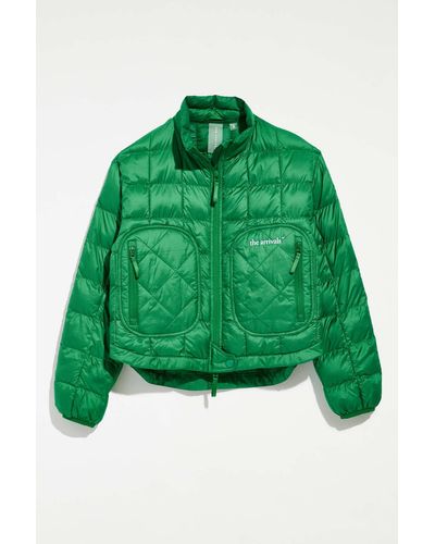 The Arrivals Haelo Packable Puffer Jacket - Green