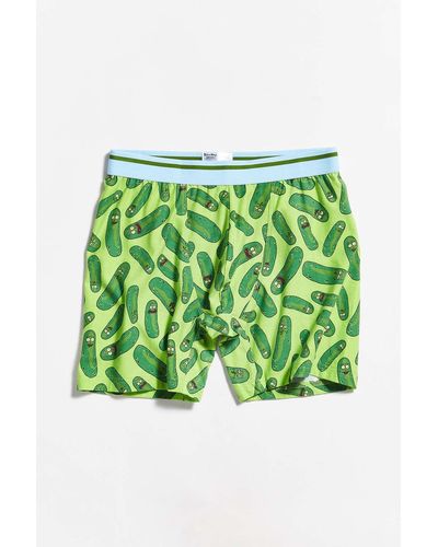 Urban Outfitters Pickle Rick Boxer Brief - Green