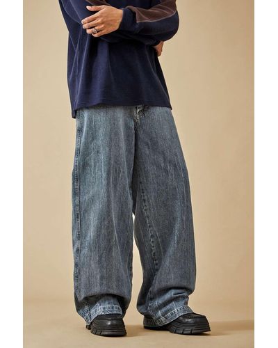 BDG Skater-jeans "neo" mit grauer waschung - Blau