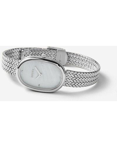 Breda Jane Tethered Mesh Bracelet Analog Quartz Watch - Grey