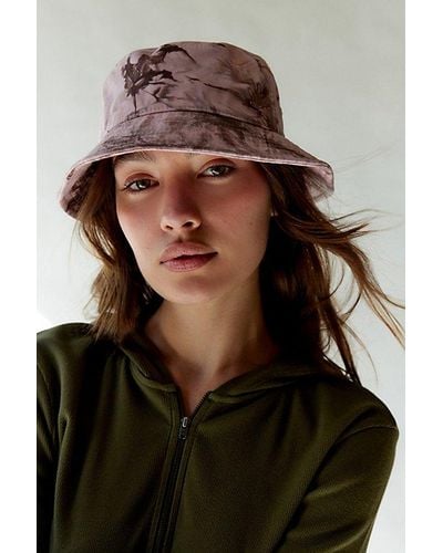 Urban Outfitters Tie-Dye Bucket Hat - Brown