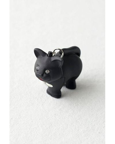 Urban Outfitters Cat Led Keychain - Black