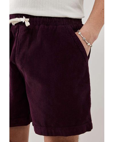 BDG Burgundy Corduroy Shorts - Purple