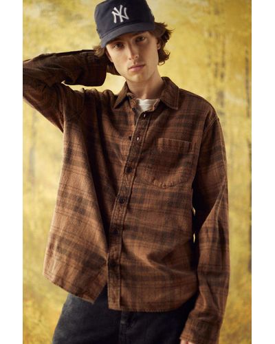 BDG Vintage Core Flannel Shirt - Brown