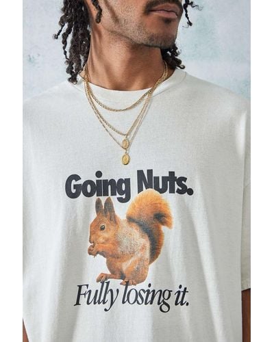 Urban Outfitters Uo - t-shirt "going nuts" in - Grau
