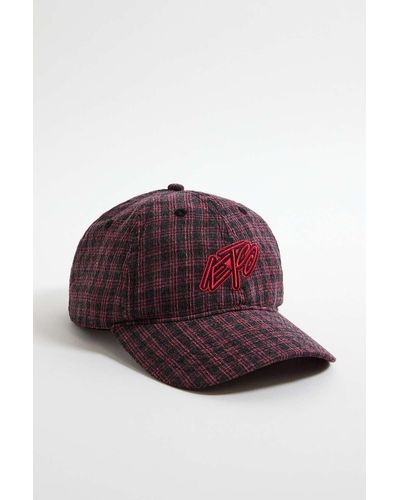 iets frans... Pink Check Cap - Red
